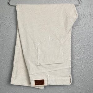 LANDS' END Light Tan Creme Khaki Corduroy Pants Women's Size 18W